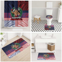 Samoa Boxing Bathroom Set Samoan Boxer Funny Style DT05 - Polynesian Pride