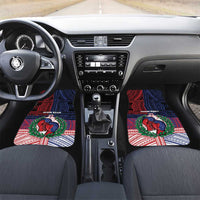 Personalised Samoa Boxing Car Mats Samoan Boxer Funny Style DT05 Set 2pcs - Front Red - Polynesian Pride