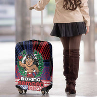 Samoa Boxing Luggage Cover Samoan Boxer Funny Style DT05 - Polynesian Pride