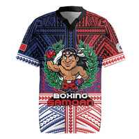 Personalised Samoa Boxing Rugby Jersey Samoan Boxer Funny Style DT05 Red - Polynesian Pride