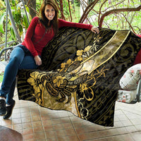 Niue Quilt Niuean Crab Waves Style