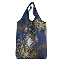 Nauru Grocery Bag Hibiscus Polynesian Tribal Pattern DT05 - Polynesian Pride