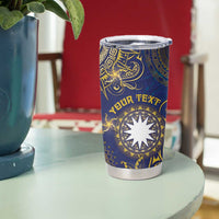 Personalised Nauru Tumbler Cup Hibiscus Polynesian Tribal Pattern DT05 - Polynesian Pride