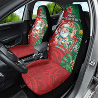 Hawaii Christmas Car Seat Cover Mele Kalikimaka Funny Hawaiian Santa - Polynesian Pride