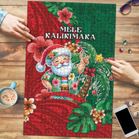 Hawaii Christmas Puzzle Mele Kalikimaka Funny Hawaiian Santa DT05 Green - Polynesian Pride