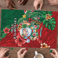 Hawaii Christmas Puzzle Mele Kalikimaka Funny Hawaiian Santa DT05 - Polynesian Pride