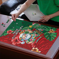 Hawaii Christmas Puzzle Mele Kalikimaka Funny Hawaiian Santa DT05 - Polynesian Pride