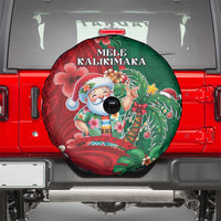 Hawaii Christmas Spare Tire Cover Mele Kalikimaka Funny Hawaiian Santa - Polynesian Pride
