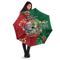 Hawaii Christmas Umbrella Mele Kalikimaka Funny Hawaiian Santa - Polynesian Pride
