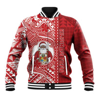 Tonga Christmas Baseball Jacket Kilisimasi Fiefia DT05 Unisex Red - Polynesian Pride