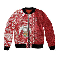 Tonga Christmas Bomber Jacket Kilisimasi Fiefia DT05 Unisex Red - Polynesian Pride
