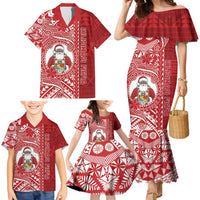 Tonga Christmas Family Matching Mermaid Dress and Hawaiian Shirt Kilisimasi Fiefia - Polynesian Pride