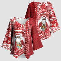 Tonga Christmas Kimono Sleeve Blouse Kilisimasi Fiefia - Polynesian Pride