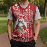 Tonga Christmas Knitted V-Neck Vest Kilisimasi Fiefia - Polynesian Pride