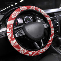 Tonga Christmas Steering Wheel Cover Kilisimasi Fiefia DT05 Universal Fit Red - Polynesian Pride
