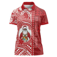 Tonga Christmas Women Polo Shirt Kilisimasi Fiefia - Polynesian Pride