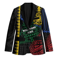 Personalised Philippines Christmas Blazer Xmas Tree Filipino Tribal Patterns - Polynesian Pride