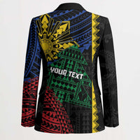 Personalised Philippines Christmas Blazer Xmas Tree Filipino Tribal Patterns - Polynesian Pride