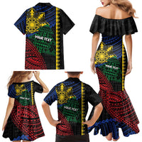 Personalised Philippines Christmas Family Matching Mermaid Dress and Hawaiian Shirt Xmas Tree Filipino Tribal Patterns DT05 - Polynesian Pride