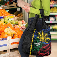 Philippines Christmas Grocery Bag Xmas Tree Filipino Tribal Patterns DT05 - Polynesian Pride