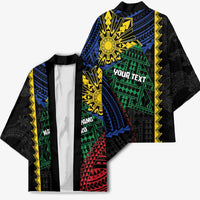Personalised Philippines Christmas Kimono Xmas Tree Filipino Tribal Patterns - Polynesian Pride
