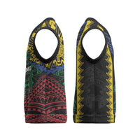 Personalised Philippines Christmas Knitted V-Neck Vest Xmas Tree Filipino Tribal Patterns DT05 - Polynesian Pride
