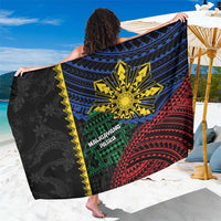 Philippines Christmas Sarong Xmas Tree Filipino Tribal Patterns DT05 One Size 44 x 66 inches Black - Polynesian Pride
