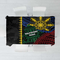 Philippines Christmas Tablecloth Xmas Tree Filipino Tribal Patterns - Polynesian Pride