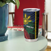 Personalised Philippines Christmas Tumbler Cup Xmas Tree Filipino Tribal Patterns DT05 - Polynesian Pride