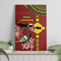 Rotuma Christmas Canvas Wall Art Rotuma Myzomela Birds With Hibiscus Flowers - Polynesian Pride