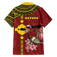 Rotuma Christmas Family Matching Tank Maxi Dress and Hawaiian Shirt Rotuma Myzomela Birds With Hibiscus Flowers DT05 - Polynesian Pride