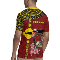 Rotuma Christmas Rugby Jersey Rotuma Myzomela Birds With Hibiscus Flowers - Polynesian Pride