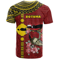 Rotuma Christmas T Shirt Rotuma Myzomela Birds With Hibiscus Flowers DT05 - Polynesian Pride