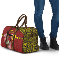 Rotuma Christmas Travel Bag Rotuma Myzomela Birds With Hibiscus Flowers - Polynesian Pride