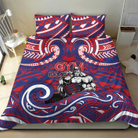 Samoa Gym Bedding Set Muscle Samoan Tribal Waves DT05 - Polynesian Pride