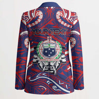 Personalised Samoa Gym Blazer Muscle Samoan Tribal Waves DT05 - Polynesian Pride