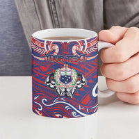 Personalised Samoa Gym Ceramic Mug Muscle Samoan Tribal Waves DT05 - Polynesian Pride