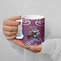 Personalised Samoa Gym Ceramic Mug Muscle Samoan Tribal Waves DT05 - Polynesian Pride