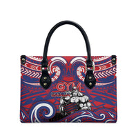 Samoa Gym Leather Bag Muscle Samoan Tribal Waves DT05 - Polynesian Pride