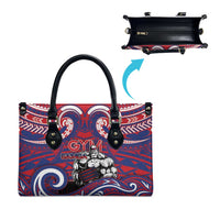 Samoa Gym Leather Bag Muscle Samoan Tribal Waves DT05 - Polynesian Pride