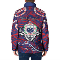 Personalised Samoa Gym Padded Jacket Muscle Samoan Tribal Waves DT05 - Polynesian Pride
