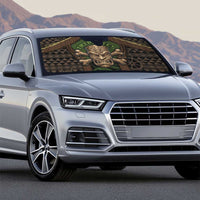 Hawaii Tiki Pirates Auto Sun Shade Kakau Pattern Polynesian Style