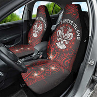 Easter Island Car Seat Cover Hibiscus Polynesian Tribal Pattern