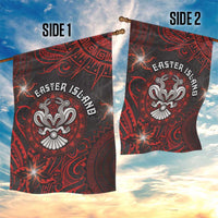 Easter Island Garden Flag Hibiscus Polynesian Tribal Pattern DT05 - Polynesian Pride