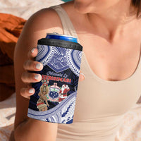 Samoa Christmas 4 in 1 Can Cooler Tumbler Samoan Siva Dance With Santa - Polynesian Pride