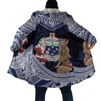 Samoa Christmas Cloak Samoan Siva Dance With Santa - Polynesian Pride