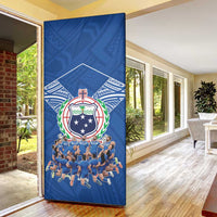 Toa Samoa Door Cover Samoan Warrior Spirit Rugby - Polynesian Pride