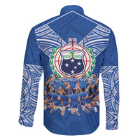 Toa Samoa Family Matching Off Shoulder Maxi Dress and Hawaiian Shirt Samoan Warrior Spirit Rugby DT05 - Polynesian Pride