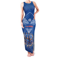 Toa Samoa Family Matching Tank Maxi Dress and Hawaiian Shirt Samoan Warrior Spirit Rugby - Polynesian Pride