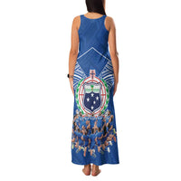 Toa Samoa Family Matching Tank Maxi Dress and Hawaiian Shirt Samoan Warrior Spirit Rugby - Polynesian Pride